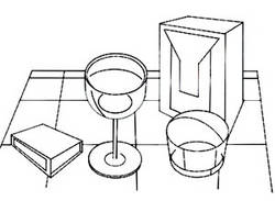 Ejemplo de bodeg�n con l�neas.