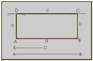Trazado del rect�ngulo.