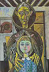 &Oacute;leo de Rafael Zabaleta: La vieja y la ni&ntilde;a
