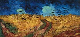 VAN GOGH, V.(1890): Wheatfield with Crows.