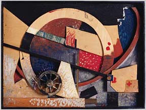 2 - Kurt Schwitters Neues Merzbild 1931 Assemblage, Holz, &Ouml;l, Leinwand, 86x113 cm http://www.inselhombroich.de/tour05.htm.